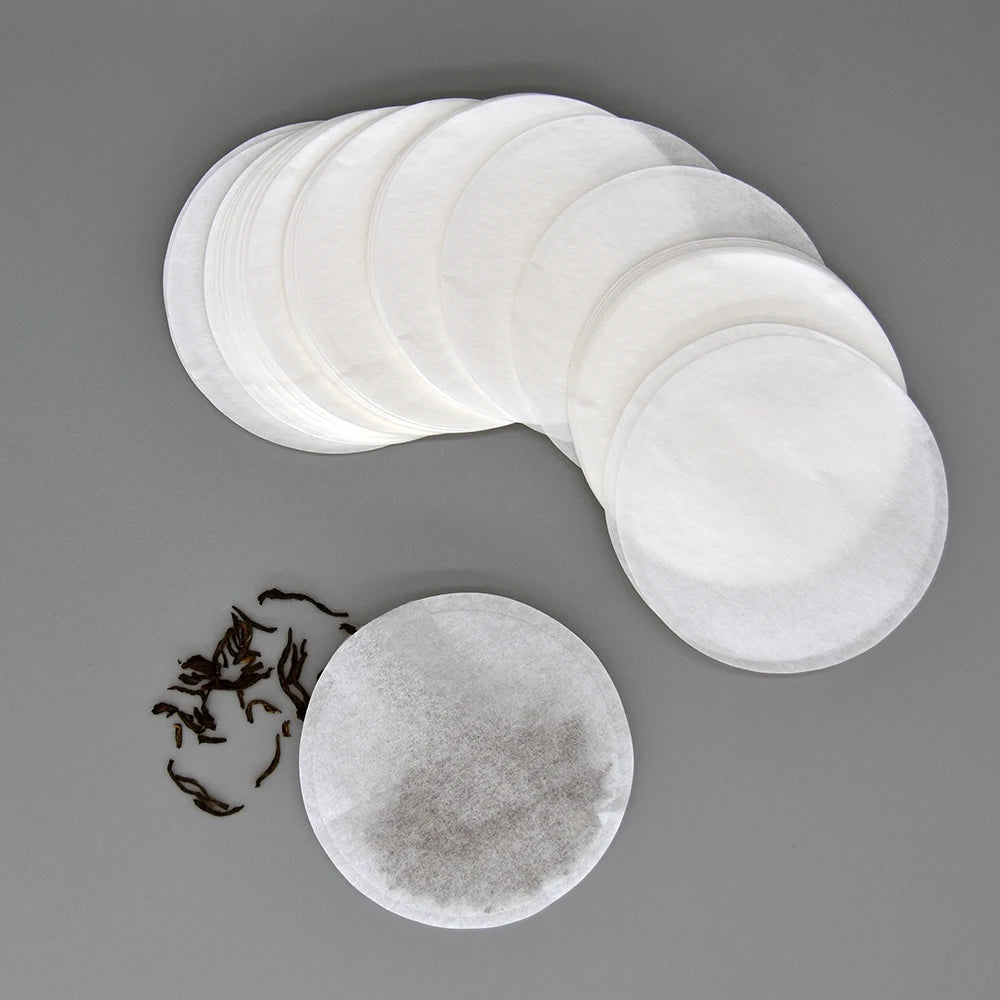 Disposable 80MM Round Shape Filter Paper Bags 100pcs/Bag for Loose Tea Coffee Herb Powder Infusers Strainers