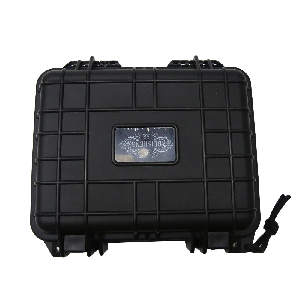 Black Tactical Waterproof Travel Cigar Humidor Pressure Release Valve Foam Inserts Case-Holds 20-30 Full-Sized Cigars-OEM ODM
