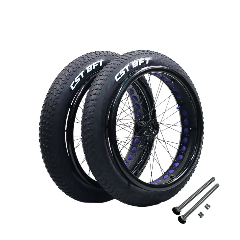 MUNIU All Terrain Tires Wheelchair Parts 24*4.0 Wheelchair Beach Wheel 24 Inch All Terrain Fat Tire Wheels for Wheelchair