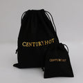 Whole Black Jewelry Bag Velvet Suede Drawstring Bag Jewelry Pouch Pouch Dust Drawstring Bag with Logo
