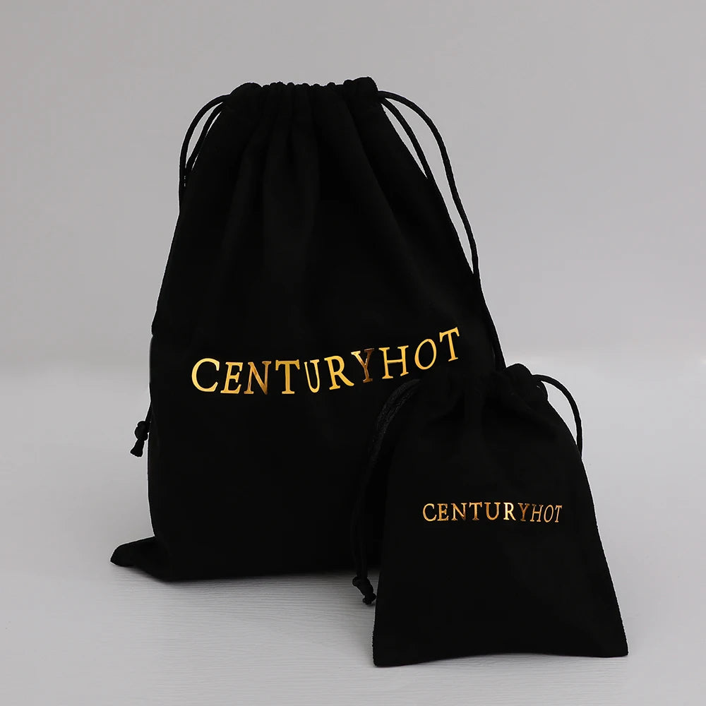 Whole Black Jewelry Bag Velvet Suede Drawstring Bag Jewelry Pouch Pouch Dust Drawstring Bag with Logo