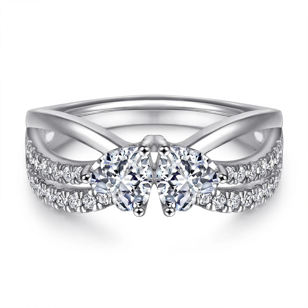 New Style 925 Sterling Silver Wholesale Enamel Couple Fashion Jewelry Minimalist Engagement Rhodium Plated Rings