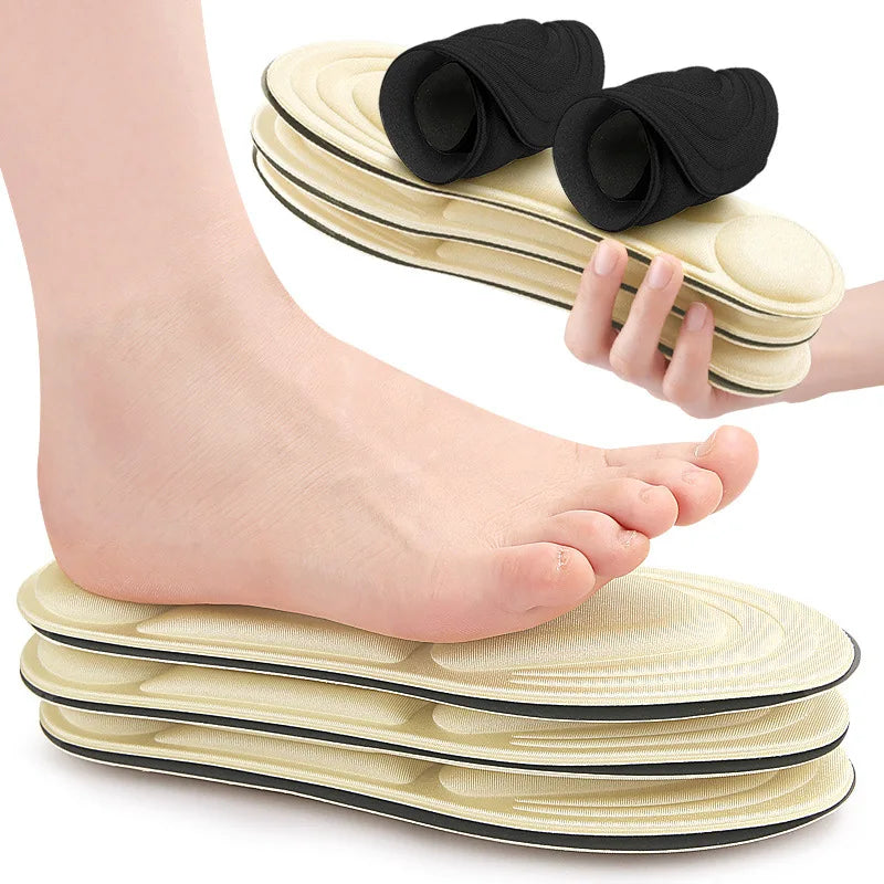 5D Massage Sports Padded Insole Enhanced Comfort Shock Absorption for Active Feet During Sports & Daily Use