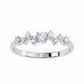 Export Quality 14k Gold Plated Sterling Silver Zircon Ring for Women with Elegant Luxury Design for Wholesale and Private Label