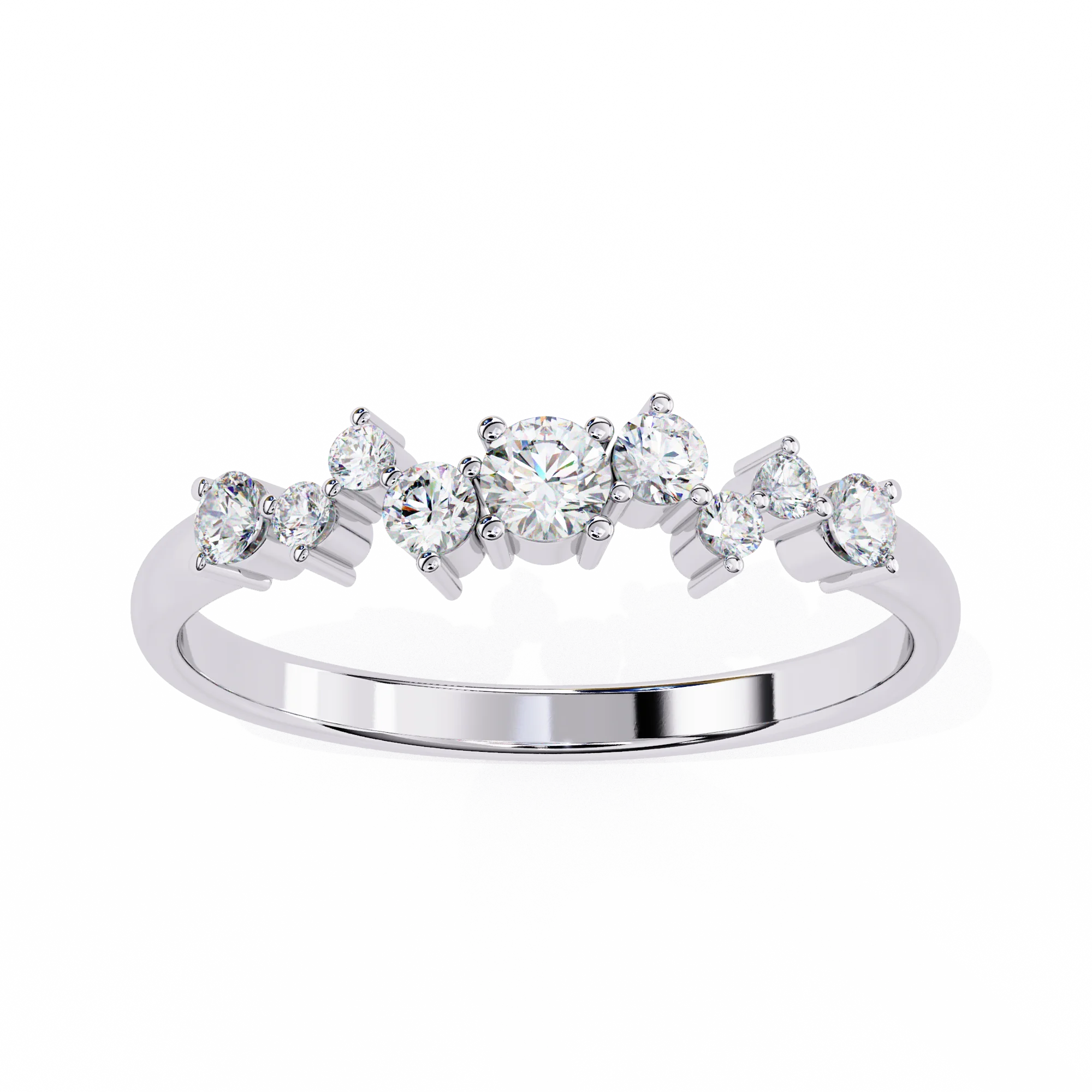 Export Quality 14k Gold Plated Sterling Silver Zircon Ring for Women with Elegant Luxury Design for Wholesale and Private Label