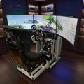 Langle Factory Wholesale 4080 Aluminum Profile Frames Anodized Black Red Adjustable Driving Simulator VR Flight Simulator Sim
