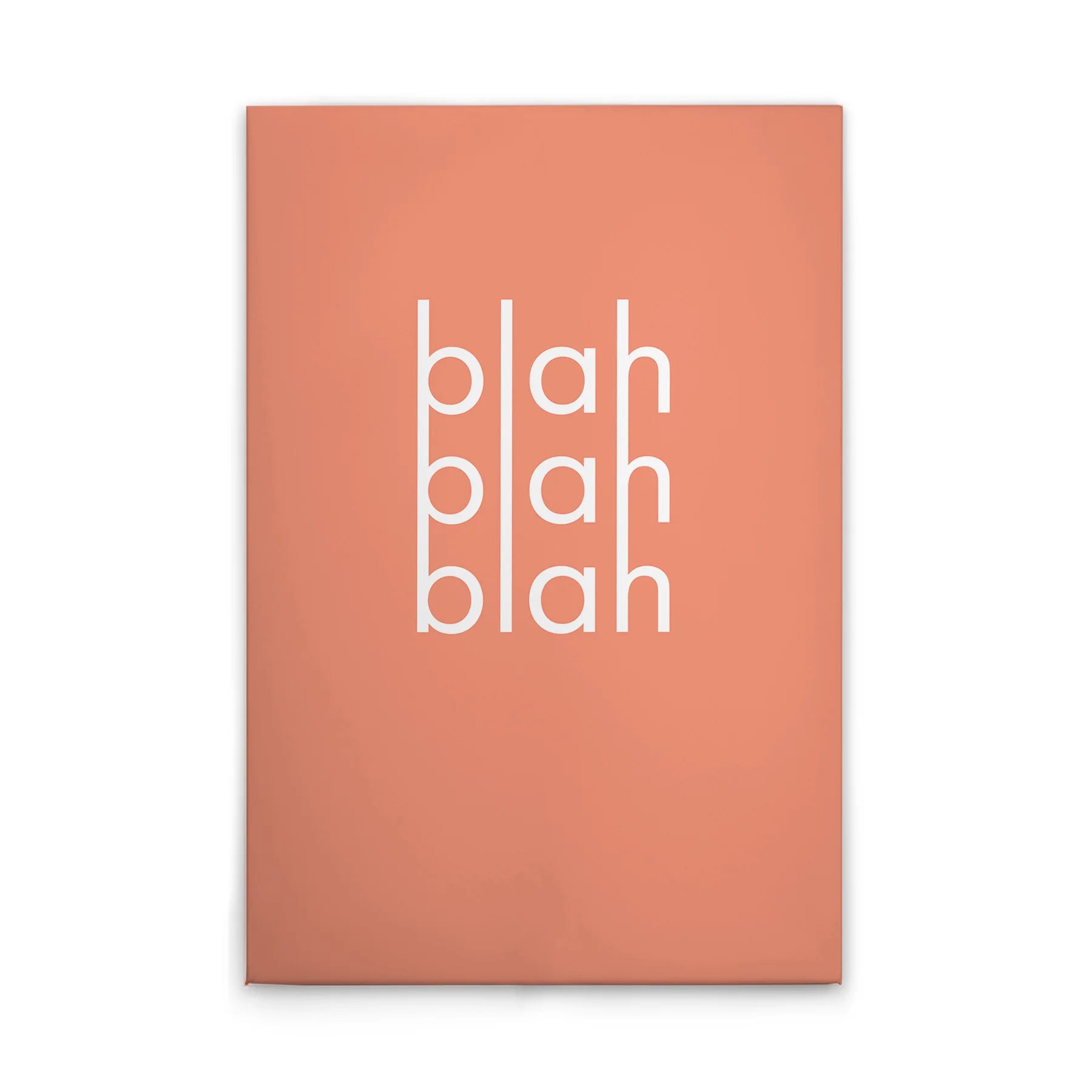 Made In Germany - Home Decor Canvas Picture Blah Blah Blah - Wall Mural In Orange And Pink - Canvas Picture On Stretcher Frame