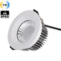 Benory 24V 2000-6000K Tunable White Recessed Downlight IP65 12W for GVS KNX Loxone PWM Casambi Dali System Smart LED Downlights