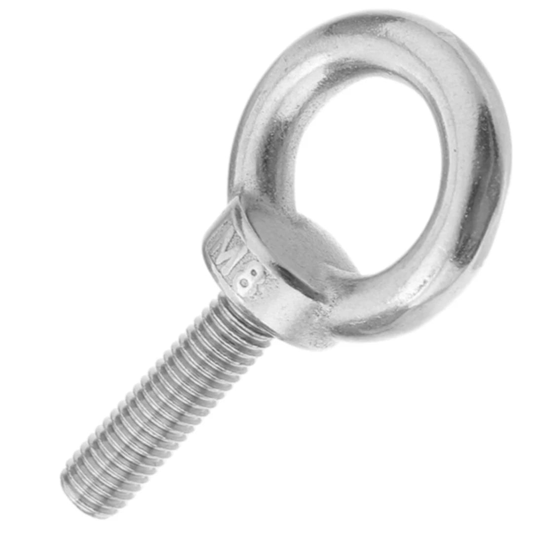 JSCREW Stainless Steel Din 580 Eye Bolt M5 M6 M8 M10 M12 M16 M20 M24 Lifting Ring Anchor Hook