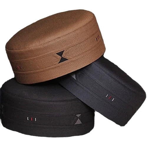 Arqam Premium Polyester Cotton Kufi Hat Elegant Traditional Islamic Prayer Hat with Comfortable Stitching Custom Logo Accessory