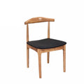 Wholesale Nordic Modern Solid Wood Horn ChairLeisure Backrest Restaurant Chair