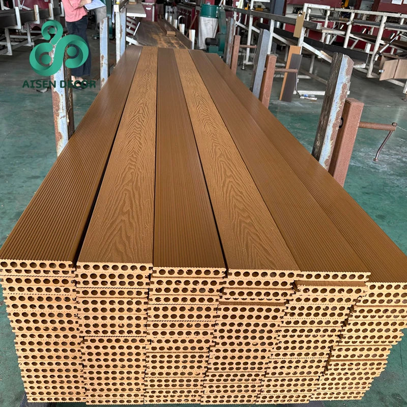 AISEN DECOR Hot Selling Outdoor Decking with Wooden Texture and Waterproof Plastic Composite Wood WPC Decking