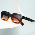 Logo Custom  Retro Men Women Gradient Punk Sun Glasses UV400 Square Rivets Sunglasses Men Women
