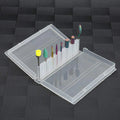 Portable Nail Drill Bits Storage Box Transparent Manicure 24 Holes Nail Drill Bits Box