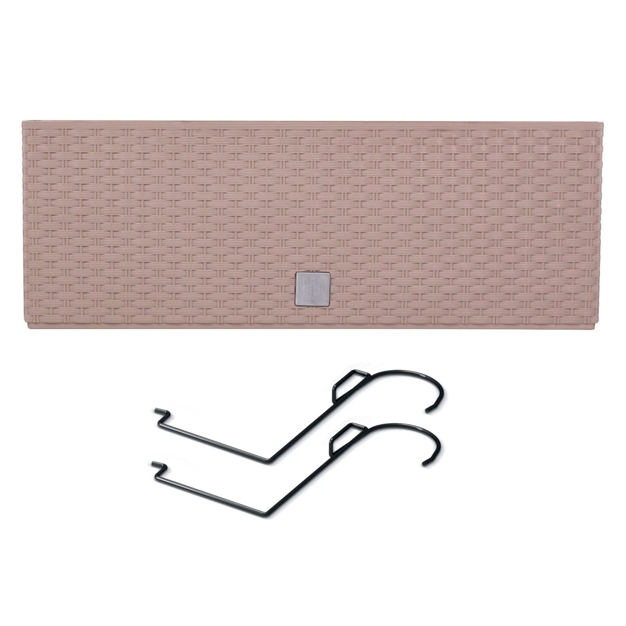 RATO CASE W balcony planter dimensions (mm) 580x180x195 Mocca color
