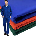 Stock 100% Cotton Twill Fabric All-Cotton Drill Khaki Drill Single Drill Many Colors Anti-Static for Workwear Uniform Clothes