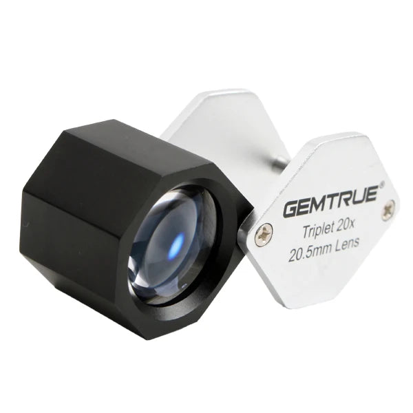 Diamond & Jewellery Loupe Triplet 20x 20.5mm Lens Premium Jewelry Inspecting Magnifier High Quality