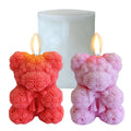 3D Rose Teddy Bear Candle Molds for Candle Making DIY Handmade Soaps  Christmas Gifts Valentines Day Gifts Wedding Gifts