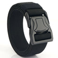 Custom Logo Stretch Woven Webbing Belts Mena Belt Nylon Tactical Duty Belt with Quick Release Buckle for Men