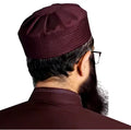 Premium Umar Velvet Islamic Prayer Kufi Hat 100% Polyester Cotton Custom Logo.