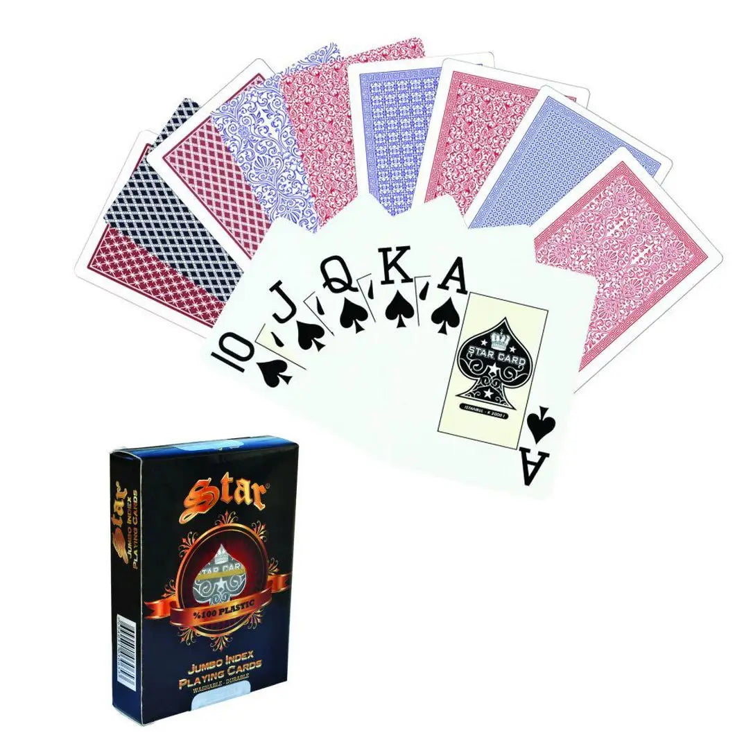 Star 100% Paper Durable Varnished Poker Playing Card Deck