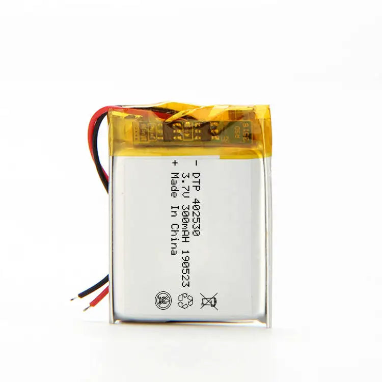 Rechargeable 3.7v 250mah 300mah Li Polymer Battery for Wireless bluetooth Keyboard Mouse Speaker LED
