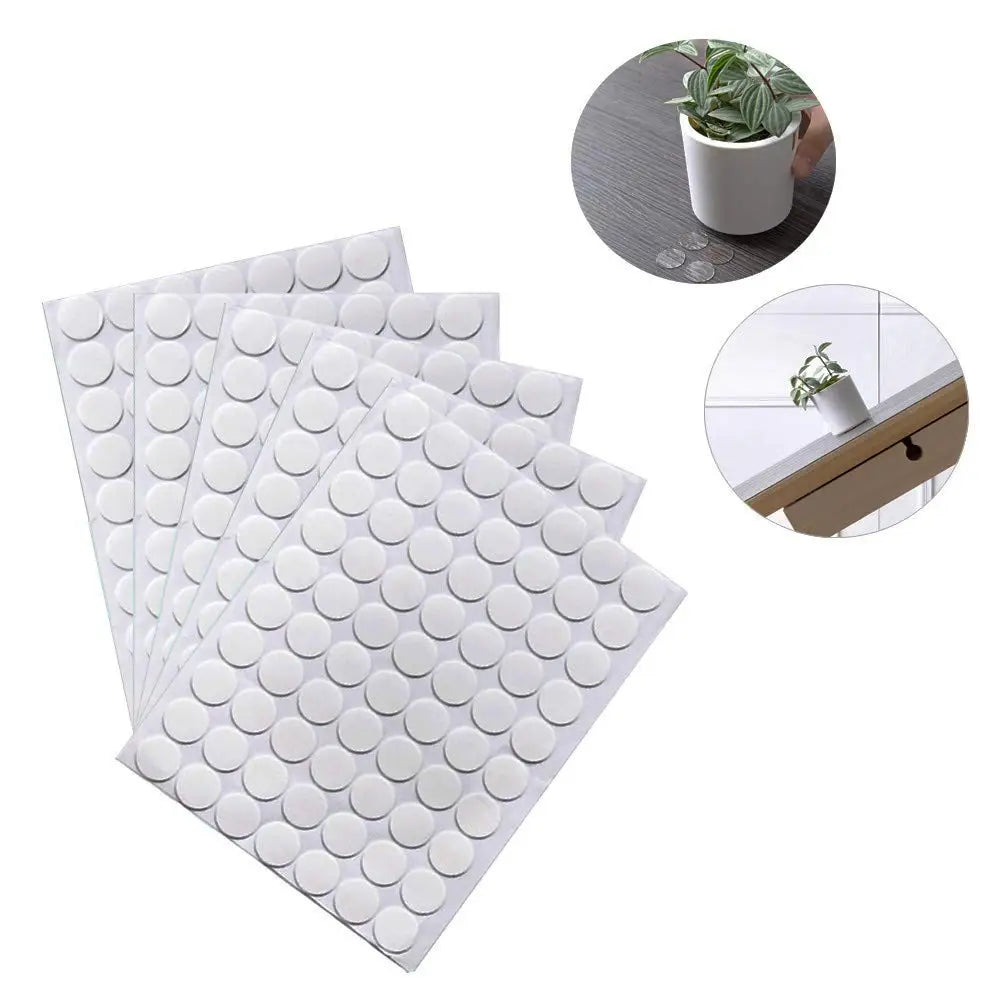 Clear Removable Sticky Adhesive Putty Reusable Transparent Double Sided Round Nano Gel Mat for Wall Metal Glass Ceramic Wood