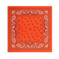 Wholesale Custom Design and Printing Soft Cotton 22 Inches Fashion Paisley Square Bandana for Festival Event