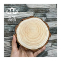 BEST SELLING Natural Round Wood Panels: Sustainable Pine Slices for Unique Wall Art Coasters & Terrariums - BLUE LOTUS