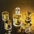 5 Pack 300ml Lead Free Sustainable Classic Irish Cut Triangular Glass Whiskey Glasses with Customizable Options
