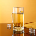 Personalized 20Oz Beer Glass Can Double Wall Iridescent Drink Color Clear Cups with Lids Creative Giant Glasses Classic Style