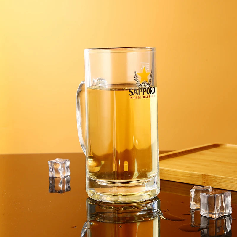 Personalized 20Oz Beer Glass Can Double Wall Iridescent Drink Color Clear Cups with Lids Creative Giant Glasses Classic Style
