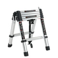 Aluminum Folding Telescopic Ladder Handrails 6 Steps 150kg Load Capacity Minimalist Design 50 Climbing Angle Portable