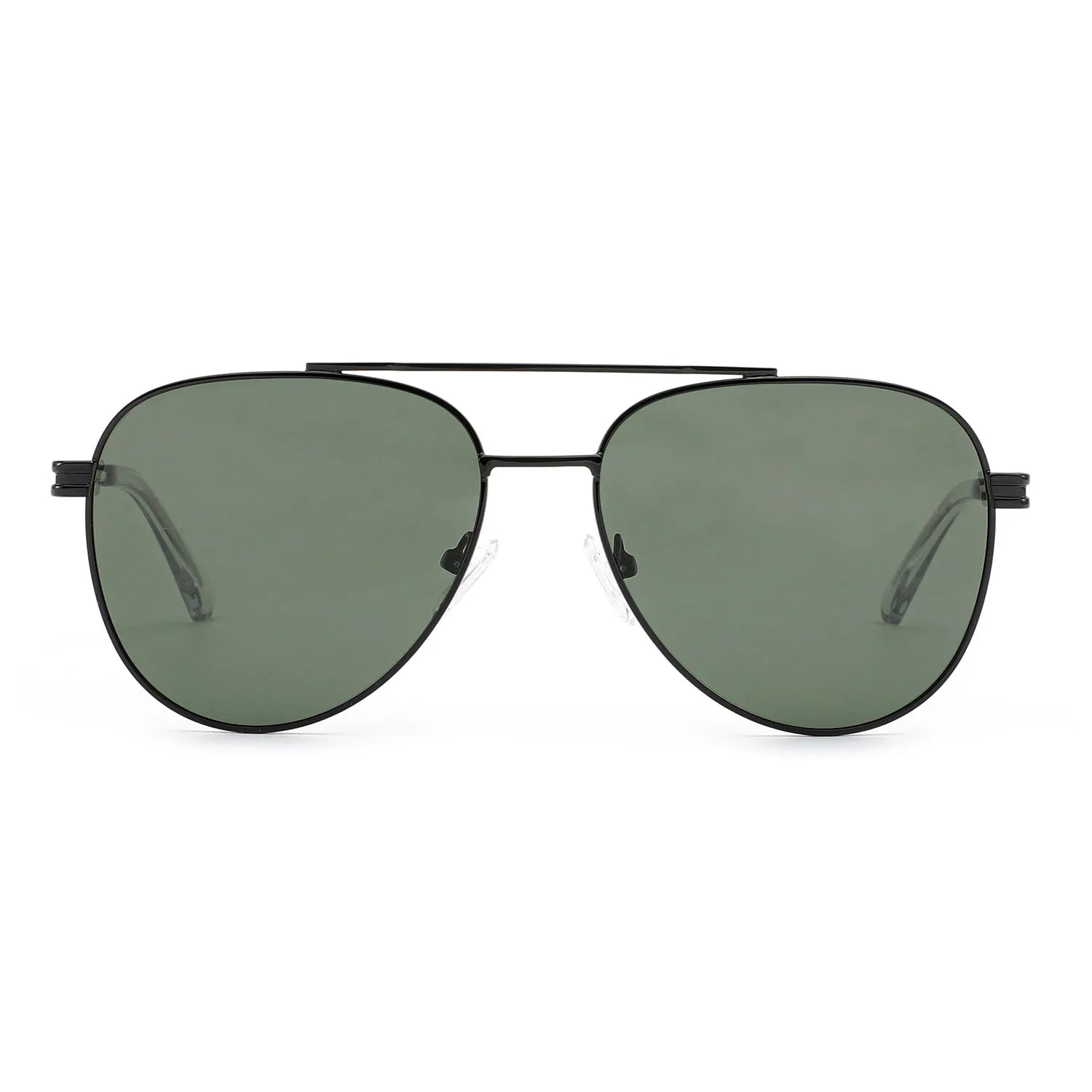 MB1528 Custom Vintage Pilot Sun Glasses Wholesale Double Bridge Metal Frame Polarized Sunglasses for Men