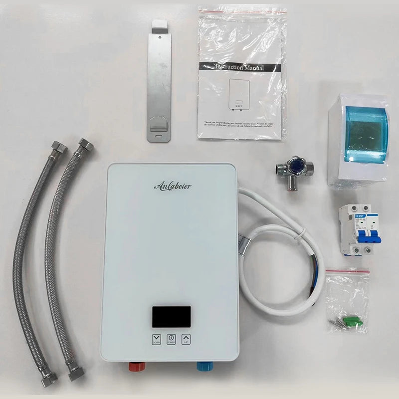 Compact User-Friendly 6000w Portable Bath Hot Instant Shower Electric Tankless Water Heater