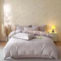 High End Luxury Hotel Textile Purple Bed Linen 300tc Long Staple Cotton Bedsheet 4-Piece Modern Duvet Cover Bedding Set Supplier MegaBDM