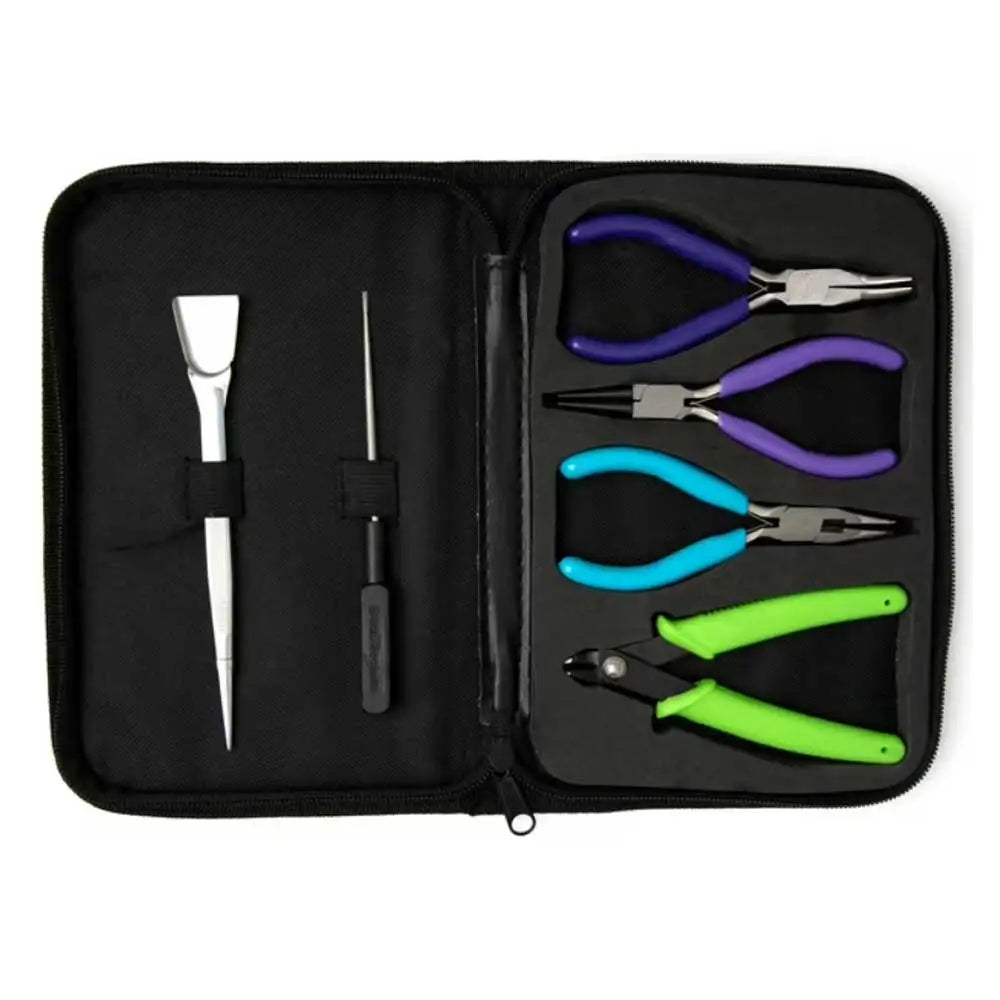 Jewelry Making Tool Set with Black Storage Case Steel 6 Piece