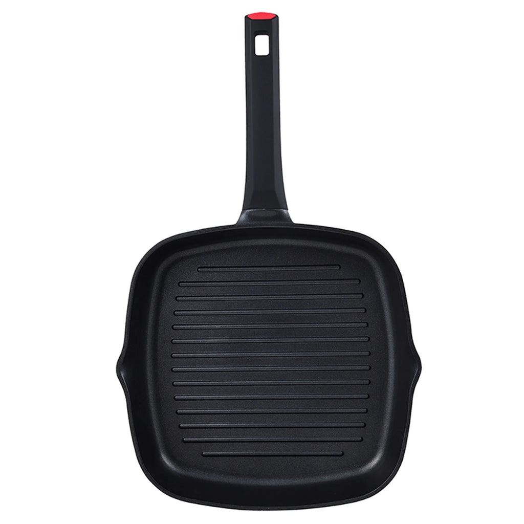Grill Pan 28x28x5 cm in cast aluminum induction ENERGY