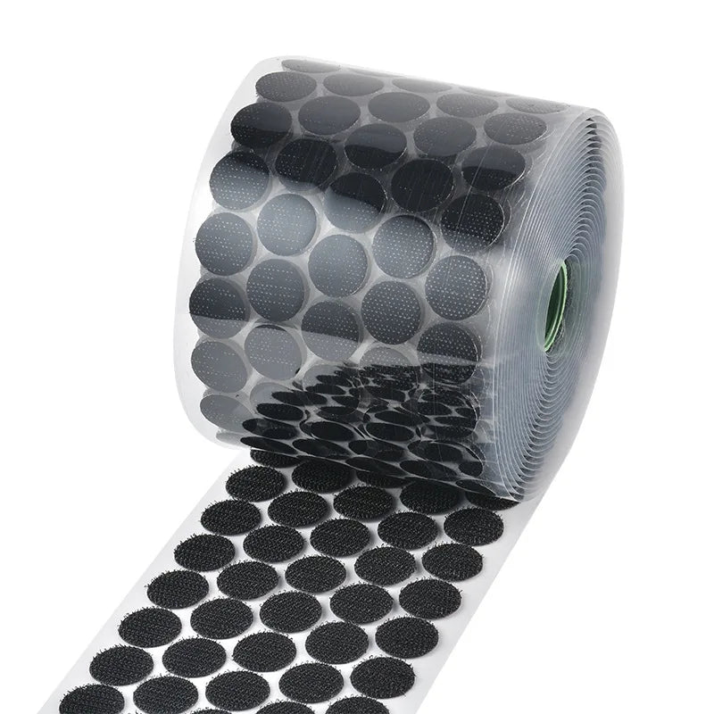 Nylon Dot Shape Elastic Heat Resistant Self-adhesive Sustainable Garment Accessories Die-cut Velcroes Hook and Loop Dots