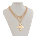 Fenyi Wholesale Chain Fashion Jewelry Vintage Accessories Alloy Heart Cross Pendant Custom Necklace for Women