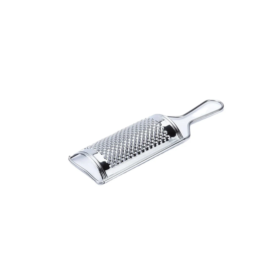 Italian 13 cm Stainless Steel Cheese Grater Ergonomic Wired Handle Silver Polished Eco-Friendly Kitchenware Utensil Made Italy