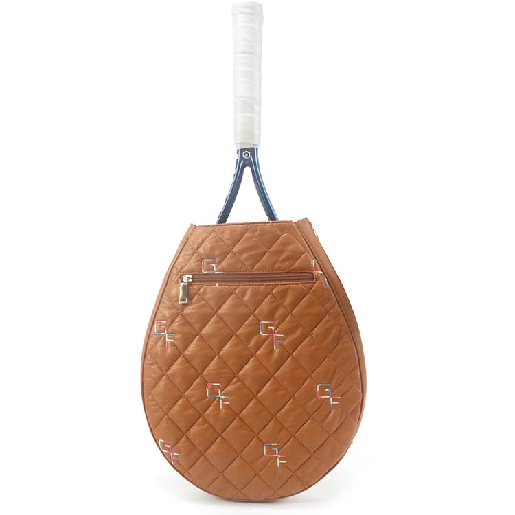Custom Luxury Outdoor Sports Women's Tennis Sling Bag Foldable Crossbody Design with Zipper Pocket Cover Puffy Soft