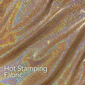 Wholesale Price Shiny Polyester Fabric Roll Dress Fabric Free Sample Hot Stamping Printed Polyester Fabric