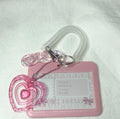 HOT Transparent Korea Style Student Card Bus Cover ID case Stars DIY Photo Collect Kawaii clear Kpop Photocard Keychain Holder