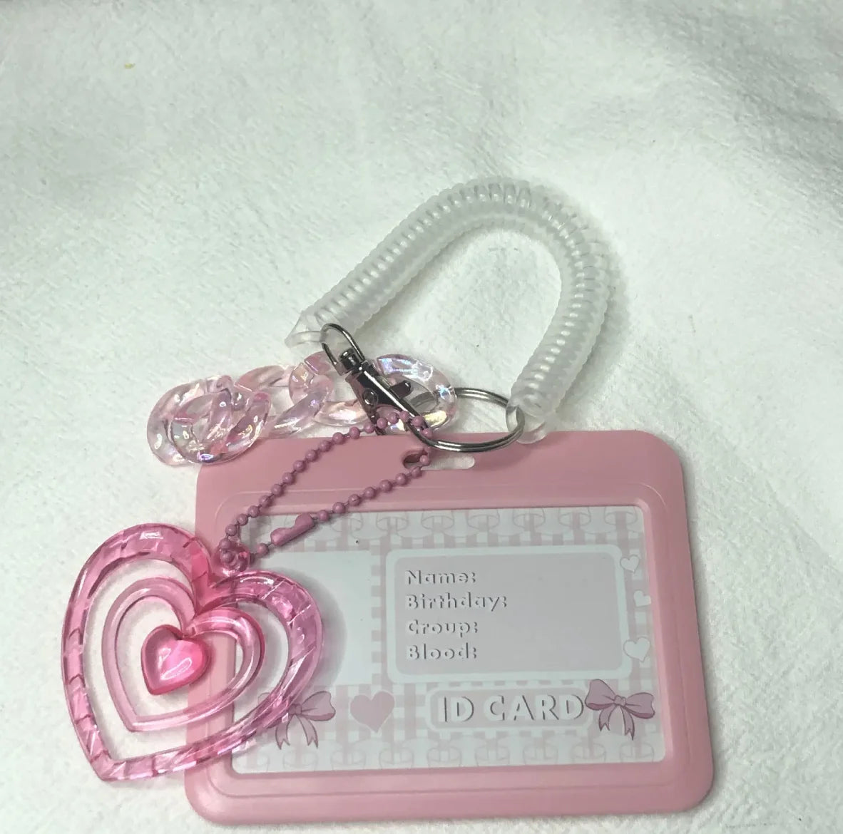 HOT Transparent Korea Style Student Card Bus Cover ID case Stars DIY Photo Collect Kawaii clear Kpop Photocard Keychain Holder