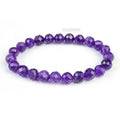 NEW Arrived Natural Round Faceted Amethyst Sunstone Elastic Gemstone Beaded Bracelet for Healing Woman Bracelets Making 8mm