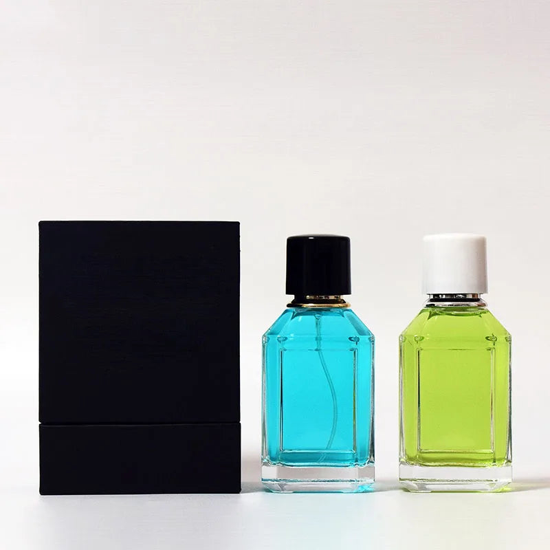 Custom Unique 30ml 50ml 100ml niche perfume bottle Empty Clear Stylish Irregular Perfume Bottles and box