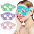 Reusable Gel Ice Face Mask for Hot & Cold Therapy Soft Plush Backing Soothing Relief for Puffiness Headache and Skin Care