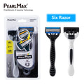 PearlMax Male Face Disposable Six Blade Shaving Razor Six Blades Shavers for Men