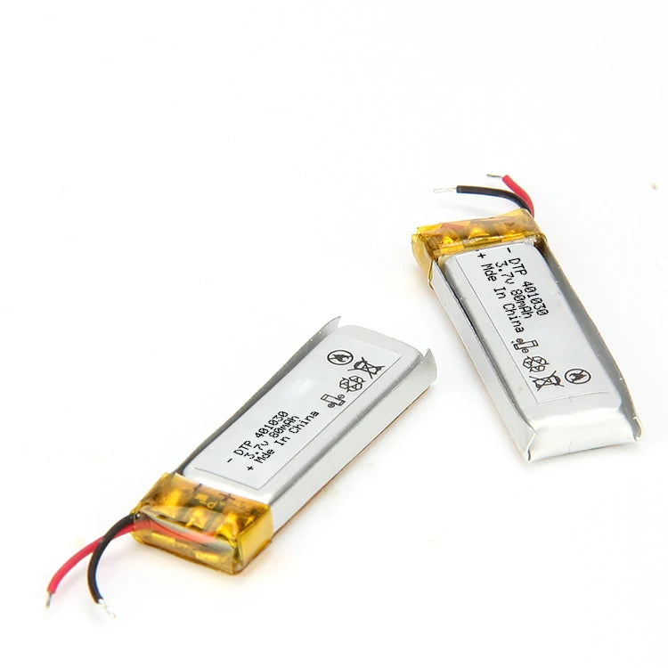 Rechargeable bluetooth Headset Battery 3.7v 80mah 401030 Ultra-thin Polymer 3.7v Lipo Batteries